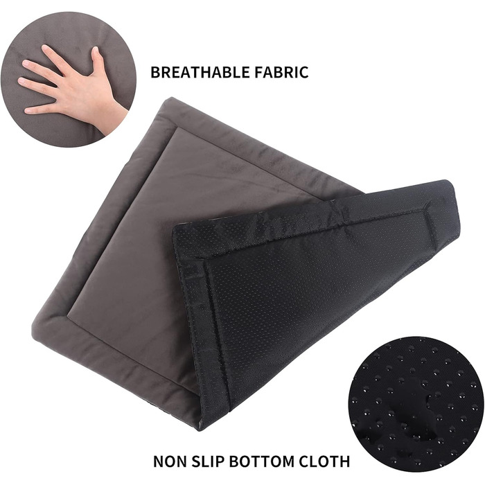 М'який килимок для собак та котів IEUUMLER: теплий, неслизький, легко миється (89x58 см, світло-коричневий)