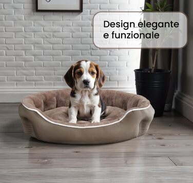 Бет для собак та котів Sogni E Capricci, бежевий, 48 x 42 x 16 см