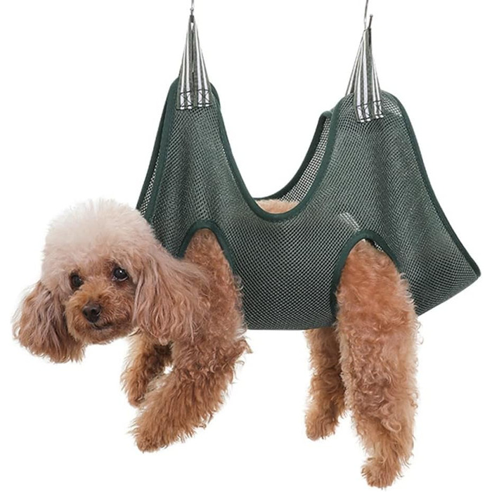 Набір для догляду за собакою DONGKER 10-в-1: гамак, щітка, триммер та пилка для нігтів. Зелений