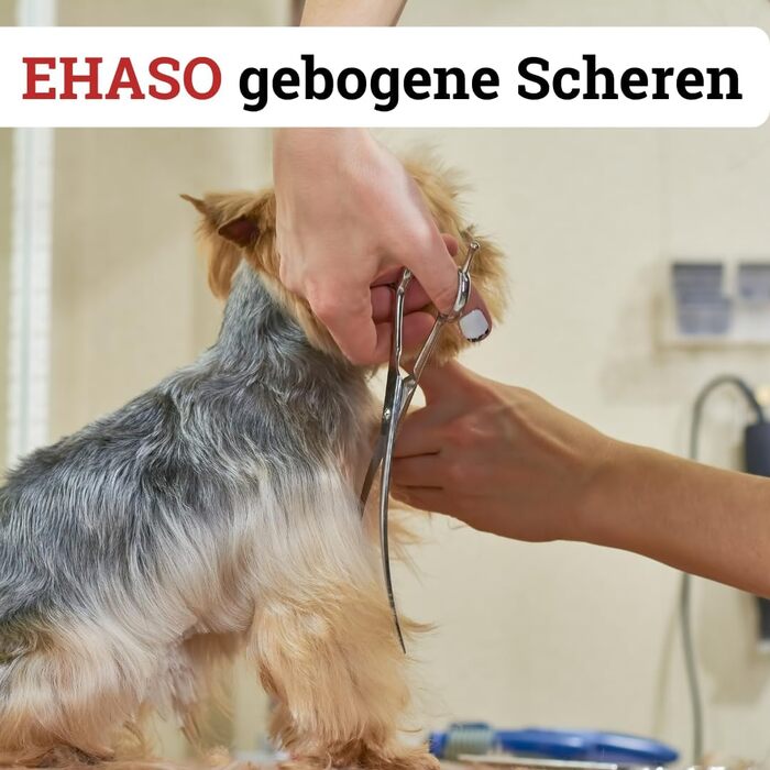 Ножиці для собак EHASO, нержавіючі, 17 см, матові