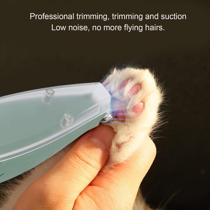 Електрична машинка для стрижки шерсті тварин SIXRUN, з акумулятором 600 mAh, для собак та цуценят, легка, з нержавіючої сталі, зелена