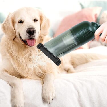 Бездротовий пилосос для шерсті тварин (собаки, коти) | Зйомний, багатофункціональний | Зелений