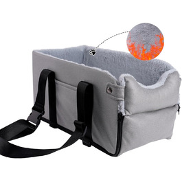 Автокрісло для собак та котів: стабільне, з ременями, знімне, миється, до 6 кг