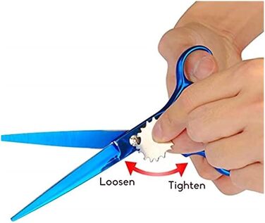 Професійні ножиці для грумінгу собак, набір для догляду за шерстю, прямі та зігнуті ножиці, 18 см, блакитні