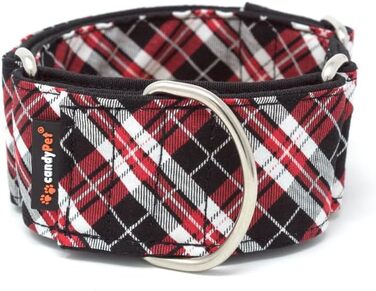 Нашийник для собак CandyPet® Martingale, розмір S, в клітинку (ширина 4 см, обхват 35-65 см)