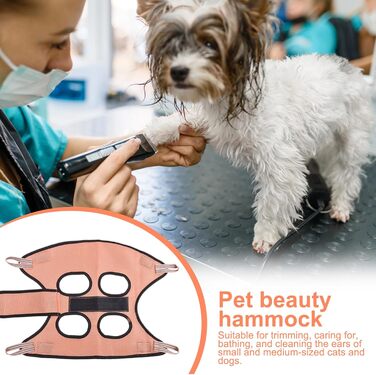 Гамак для тварин Bhoulandi: зручний гамак для котів та собак, дихаючий, з клямками, армійного кольору, розмір M