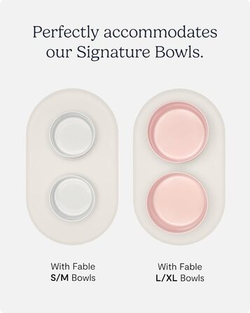 Fable Signature килимок під миску для собак, силіконовий, з високим бортиком, не ковзає, захист для підлоги, легко миється