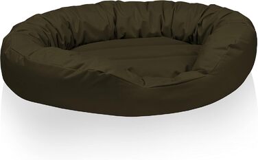 BedDog® Hundebett Sunny: велике овально-кругле собаче ліжко з Cordura, XXXL, RED-Wine (85x50x23 см)