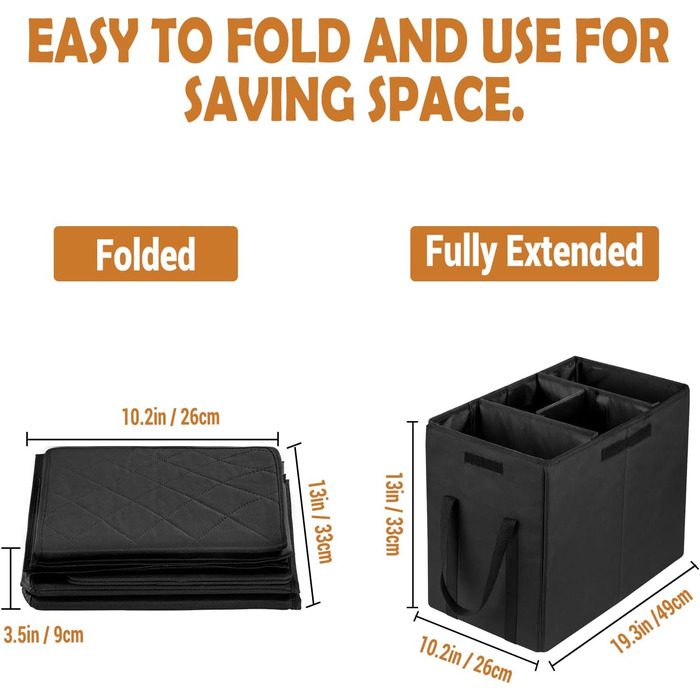 Розширювач для автокрісла для собак, органайзер для заднього сидіння авто, чорний, S (49x26x33 см)