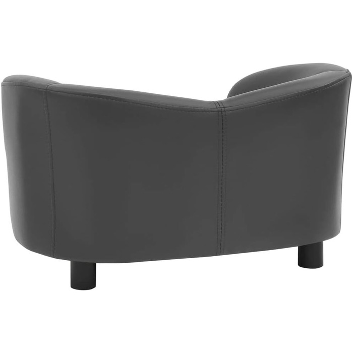 Собаче ліжко vidaXL, коричневе, 67x41x39 см, штучна шкіра, диван для собак та домашніх тварин