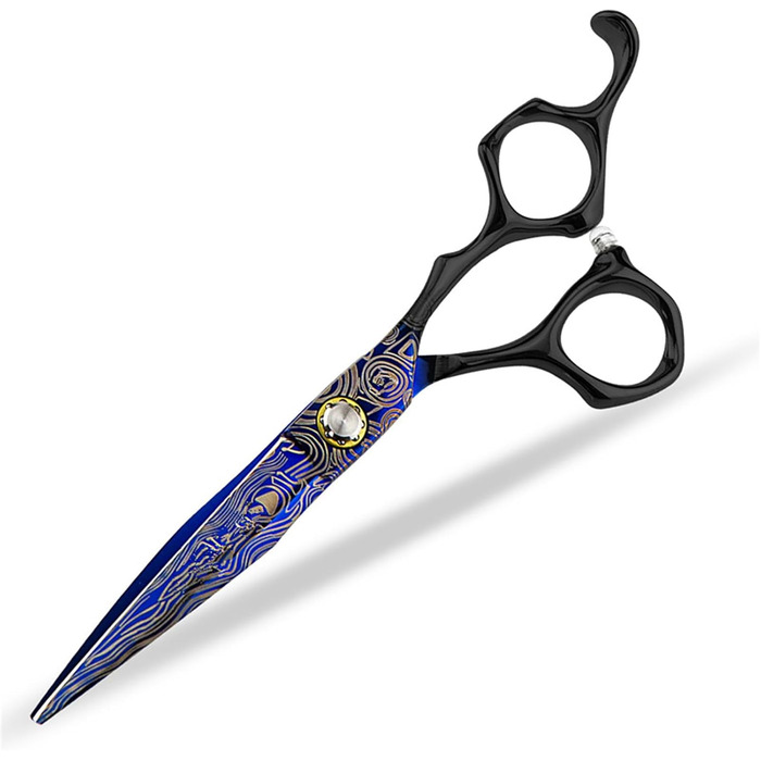 Набір ножиць для грумінгу собак 6 дюймів: прямі та розріджуючі ножиці для професійного догляду за шерстю.
