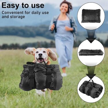 Водонепроникний килимок для собак 90 x 60 см, килимок для собак у подорожі, миючий килимок для собак і котів, портативне собаче ліжко для активного відпочинку, в авто та на вулиці, для подорожей та кемпінгу (сірий)