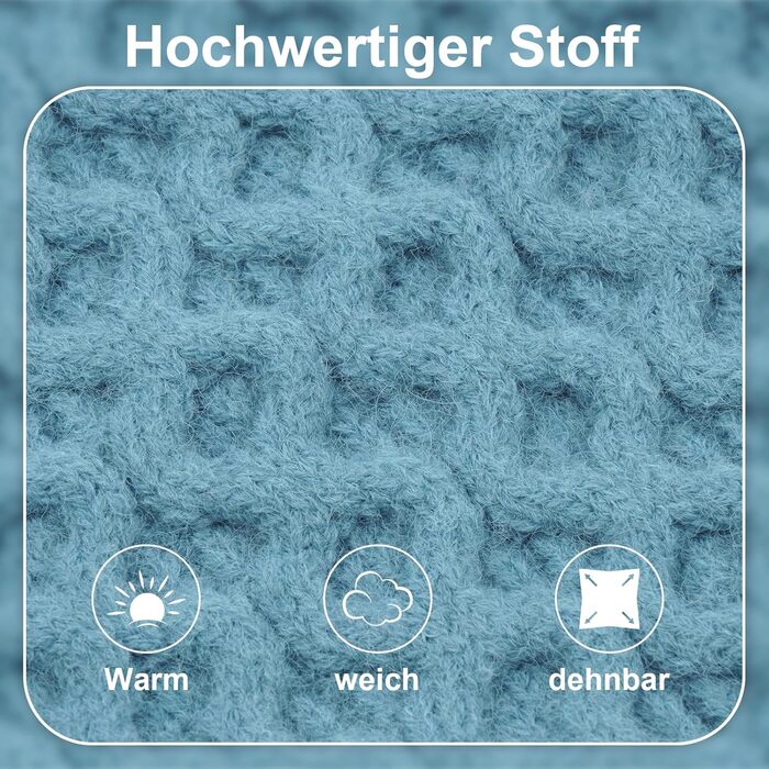 Теплий в'язаний пуловер для собак з коміром-стійкою, блакитний, 3XL XXXL | Підходить для великих собак: Лабрадор, Боксер