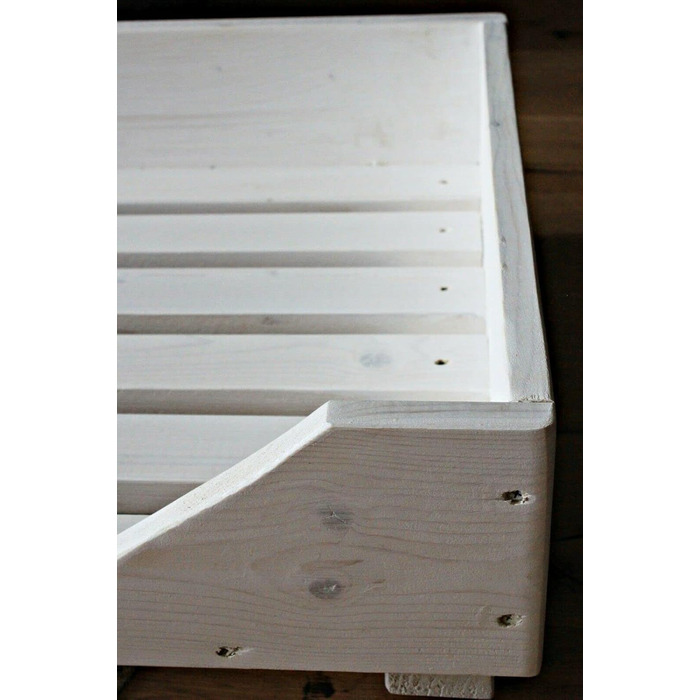 Дерев'яне ліжко для собак Dekorie - 60-110 x 40-60 см - для малих, середніх та великих собак, кошик/софа для собак/кіт, масив дерева, колір натуральний