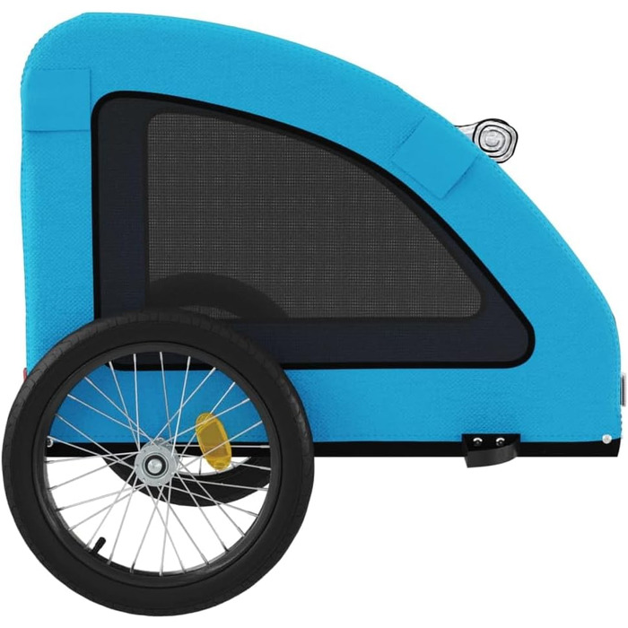 Причіп для велосипеда для собак та котів, блакитний, Oxford-Gewebe та метал