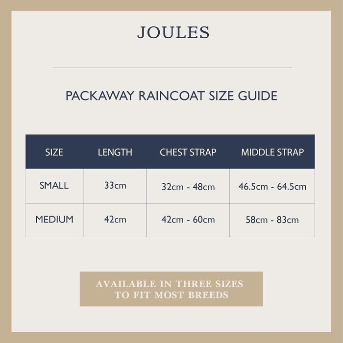 Водонепроникний дощовик для собак Rosewood x Joules Henson Check, маленький, легкий, з можливістю прання