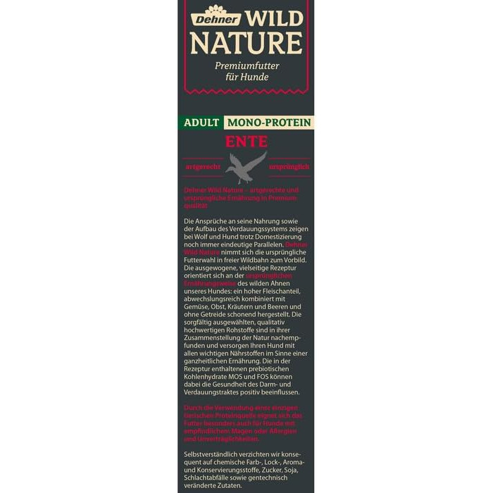 Сухий корм для дорослих собак Dehner Wild Nature Gebirgssee з лососем та куркою, беззерновий та без цукру, 4 кг