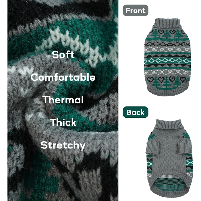 Зимовий теплий одяг для собак: куртка, теплий костюм, светр (сірий, L)