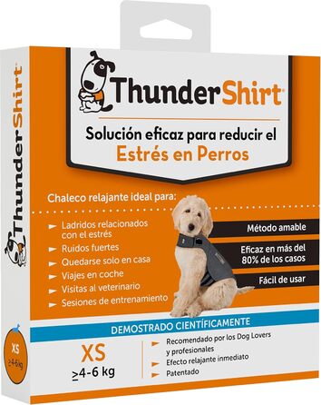 Мантіл для собак Thundershirt, сірий (XS, сірий)