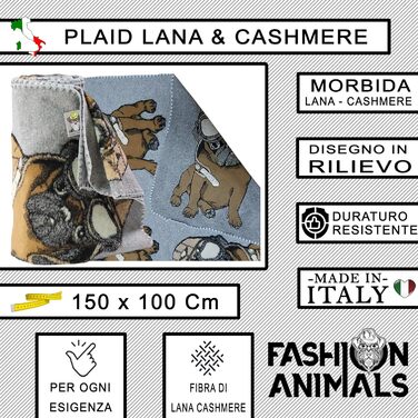 М'яка ковдра для домашніх тварин Luxus 150x100 см – Кашемір/Штучне хутро, для собак та котів, стильна та миюча