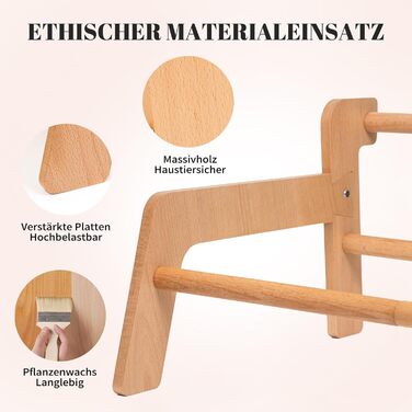 Катяме місце CheerPals з бука, 70x47 см: велике ліжко-софа для котів з м'якою знімною наволочкою, витримує до 15 кг