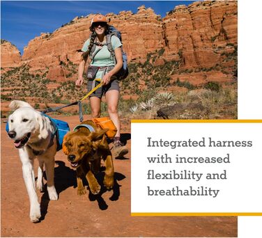 RUFFWEAR Approach Pack - рюкзак для собак, Blue Dusk (Small), 41 x 33 x 6 см