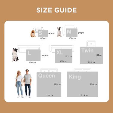 Водонепроникний коврик для собак середнього розміру 80x100 см, миючий, м'який, кремовий колір