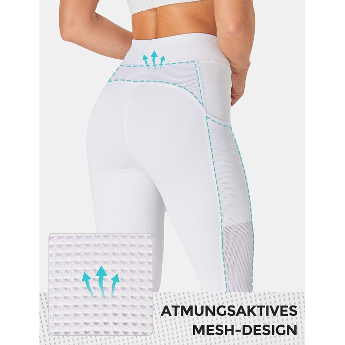 Легінси для верхової їзди для дівчаток FitT4 з силіконовими накладками, дихаючі та еластичні, для верхової школи та їзди на велосипеді (білий, S)