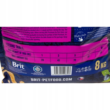 Сухий корм для собак Brit Premium Small Chicken (для малих порід), курка, 8 кг