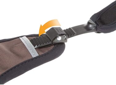 Шлейка для собак Ferplast ERGOTREKKING, коричнева, XL, з 6 застібками, витривала, з регулюванням, світловідбиваюча, з м'якою підкладкою