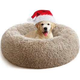 Кінець для собак та котів, Fulffy, 50х50 см, штучне хутро, самогріючий, неслизький, хакі