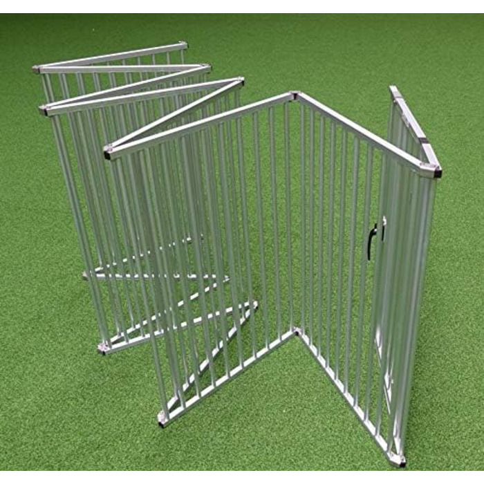 Callieway® Розкладний загін для цуценят ALUZAUN Safety Pro' 8-секційний (100x65 см) для вирощування, заходів та кемпінгу