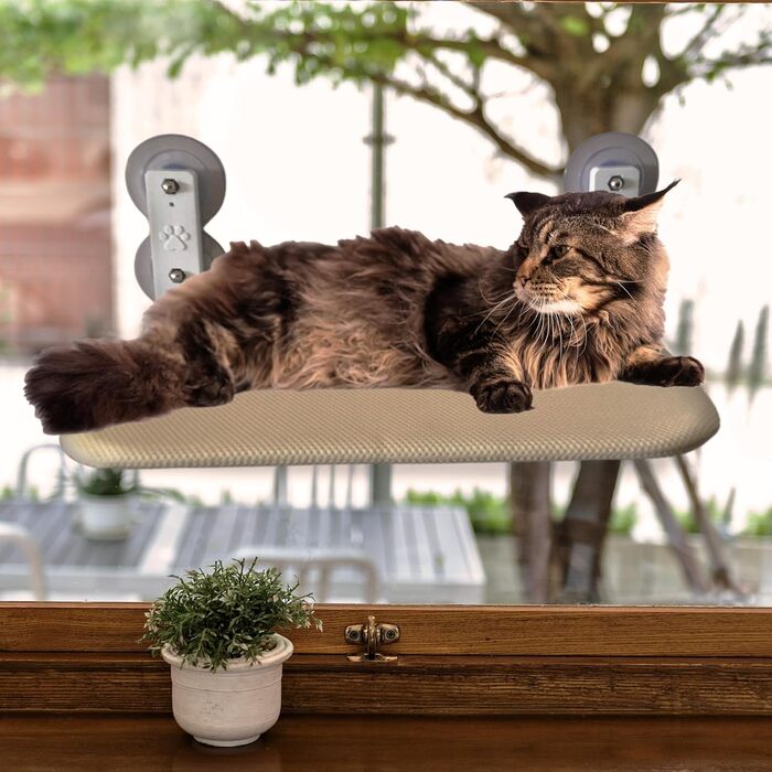 Гніздо-гамак для котів на вікно з присосками, складане ліжко для котів, міцний гамак для вікон, з подвійними присосками