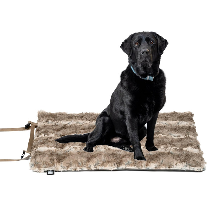 Водонепроникний килимок для собак Outdoor L (85x120 см) – килимок для собак, миючий, з наповнювачем 3 см – ідеальний для подорожей та дому – бежевий, Made in Germany 85 x 120 см