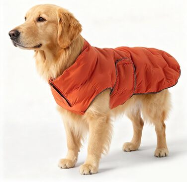 Зимова куртка для собак Mante, тепла пуховка для собак та котів. Міцна в'язана куртка з м'якого матеріалу для комфорту та тепла. (М'ятно-зелений, Оранжевий, S)