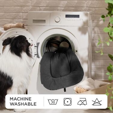 Кілимок для собак BEDSURE - м'який та зручний, 89x56 см, темно-сірий. Підходить для великих та середніх собак, з неслизькою основою.