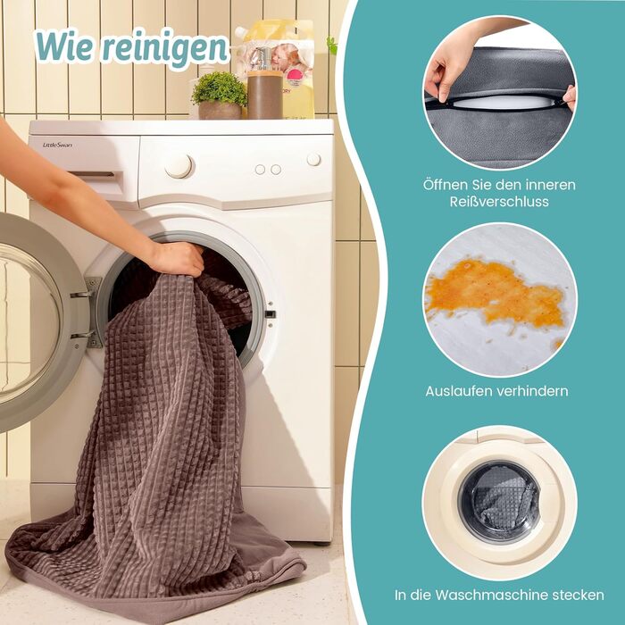 Ортопедичне ліжко для собак маленьких порід, водонепроникне диванчик для тварин з бортиками, з підтримуючою піною, зручне ліжко з знімним, пральним чохлом, водонепроникний наповнювач, антиковзаюче покриття (107 x 76 x 19 см, Колір: Коричневий)