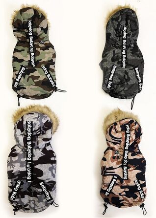 Зимовий теплий одяг для собак: вітронепроникна куртка, теплий халат для собак, костюм для домашніх тварин (колір коричневий, розмір S)