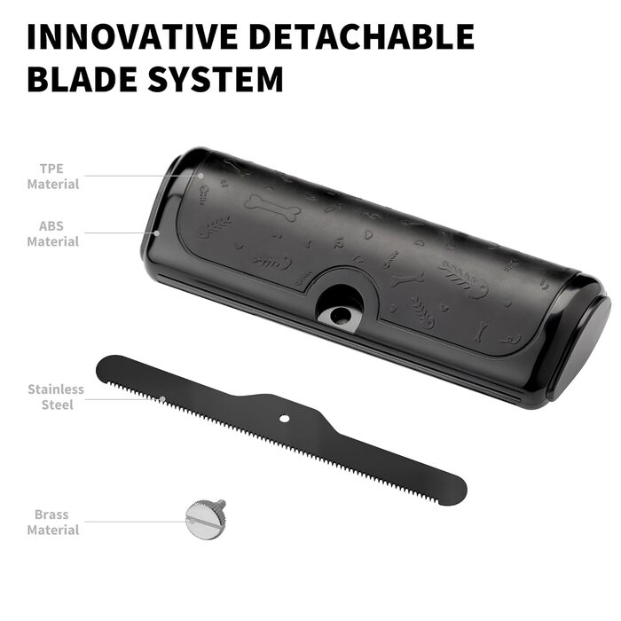 Щітка для собак та котів – двоколірна синьо-жовта, видаляє відмерле волосся та підшерсток м'яко, для собак та котів (чорна)