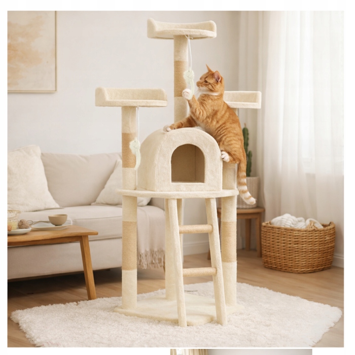 Високий когтеточка-вежа Homeek 101, 160 см