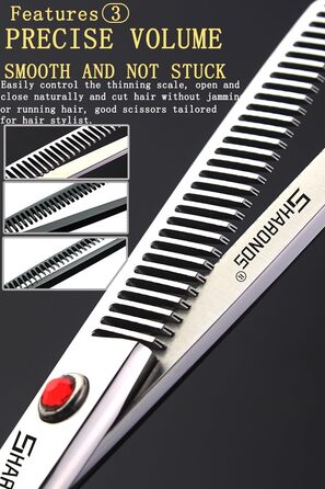 Професійний набір ножиць для стрижки волосся (2 шт.) з японкої сталі 440C, 15 см, Drachen, для перукарів