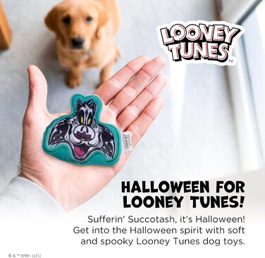 Іграшки для собак Looney Tunes на Гелловін Сильвестр і Твіті, 2 шт. | М'які пищалки для маленьких собак