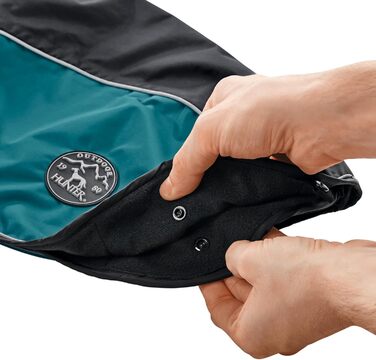 HUNTER Hundemantel Uppsala Allrounder: водонепроникний, вітрозахисний, знімний підклад, розмір 35, антрацит/петроль