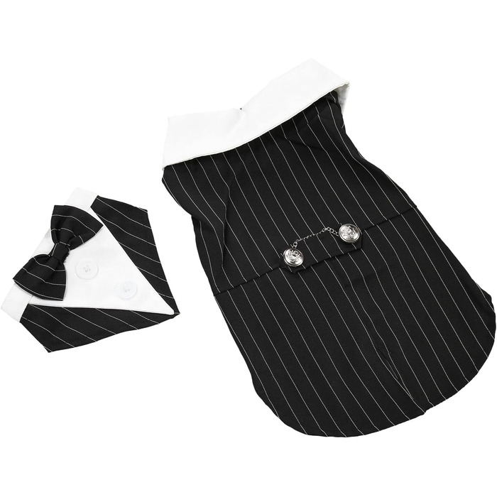 Елегантний костюм для собак Qcwwy: класичний вечірній наряд для собак (M)