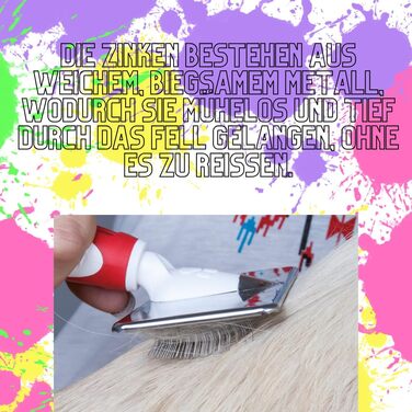 Щітка для собак EHASO Softzupfbürste - велика (10x6 см, 20 см)