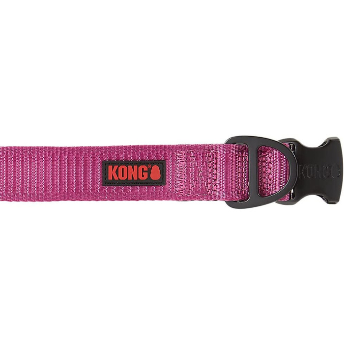 KONG Max HD надміцний неопреновий нашийник для собак, м'яка підкладка, розмір L, рожевий