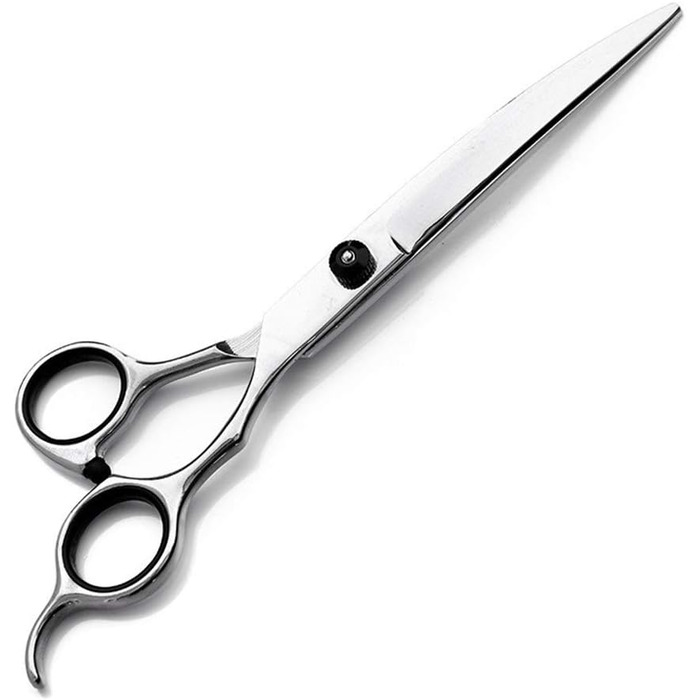 Набір професійних ножиць для грумінгу домашніх тварин, 18 см (7,0 дюймів). Прямі, розріджуючі та вигнуті ножиці з нержавіючої сталі для собак та котів. Колір: фіолетовий