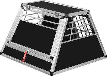 Транспортний бокс для собак Transportbox N73 з алюмінію, 92x93x63 см, з перегородкою та аварійним виходом