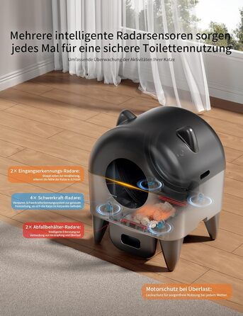 Автоматичний лоток для котів Katzenklo 110л, для кількох тварин, з дезодорацією та додатком