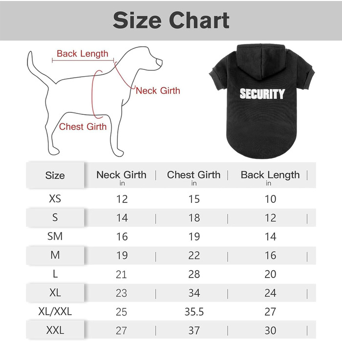 Світшот для собак BINGPET: теплий та зручний флісовий пуловер для маленьких та великих собак, преміум-якість, підходить для всіх порід, чорний, X-Large/XX-Large (обхват грудей 90 см)